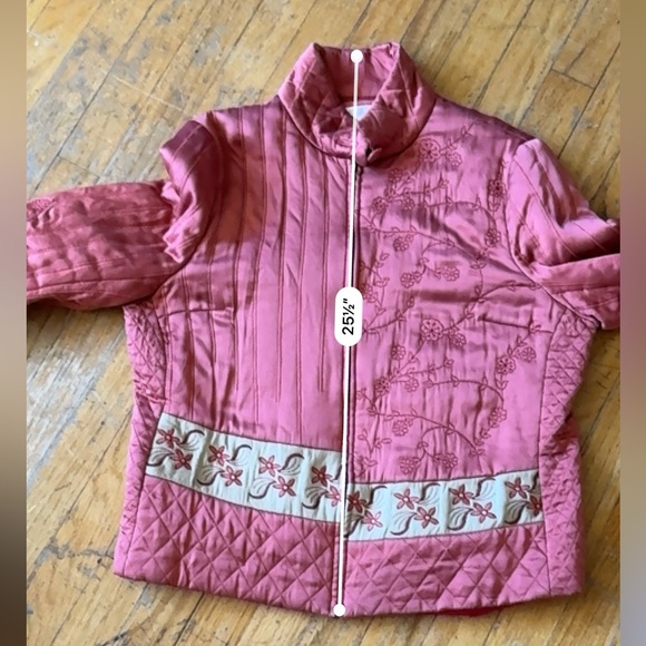 Vintage - Summit‎ Silks - 100% Silk Embroidered Jacket - Picture 10 of 11